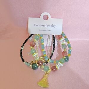 Fashion Jewelry Multicolor Beaded Bracelet Set